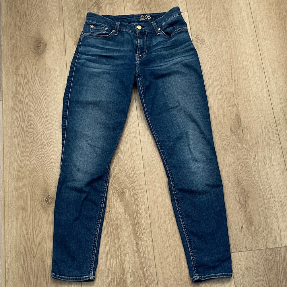 7 For All Mankind Women's stretch Blue Jeans